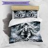 3pcs Custom Name Ghost Rider Mist Bedding Set Printed Bedding Set Duvet Cover Closure Includes 1 Duvet Cover & 2 Pillowcases Bedroom Decor