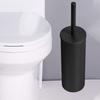 Modern Bathroom Toilet Scrubbers with Soft Dense Bristles Elegant Floor Standing Toilet Brush Long Service Bathroom Brush