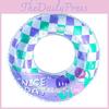 Shiny Grid Swim Ring Creative Thickened Adult Armpit Ring Water Park Swim Ring Wholesale