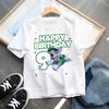 Cute Rocky T Shirt for Boys Girls Summer Cotton Cartoon Birthday Number Tee Shirt Printed Clothes Anime Tops Gifts