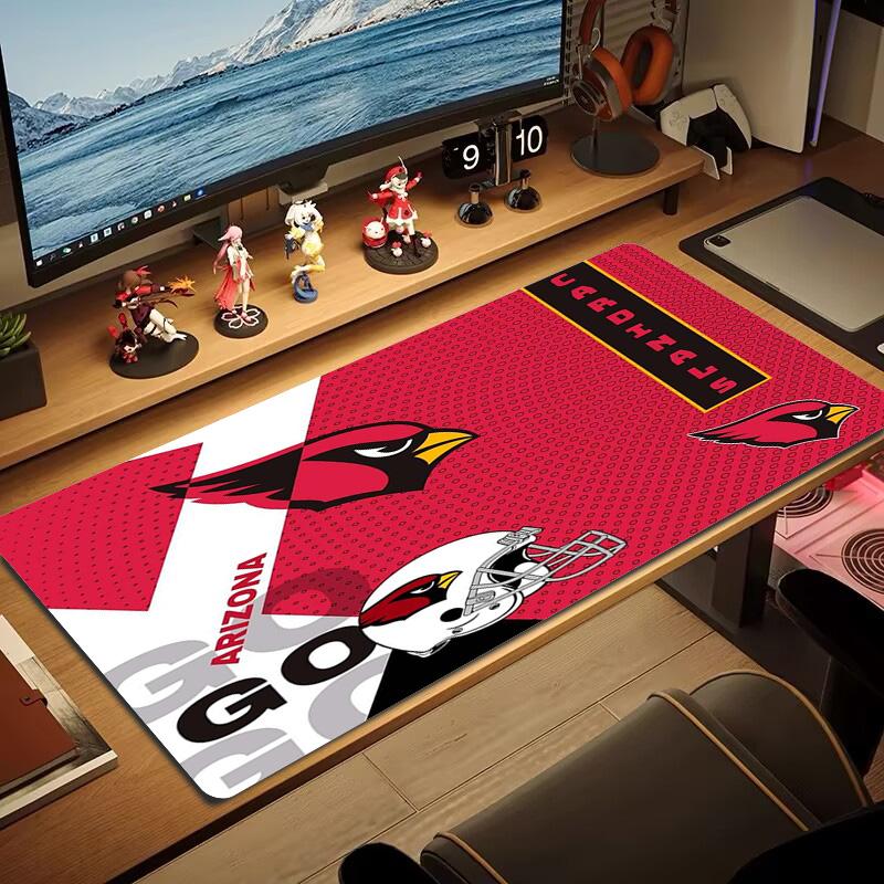 Arizona Cardinals Color Mouse Pad Large Gaming Table Cushion Non-slip Laptop Tablet Big Mousepad XXL Mat Mini PC Playmat With Lock Edge