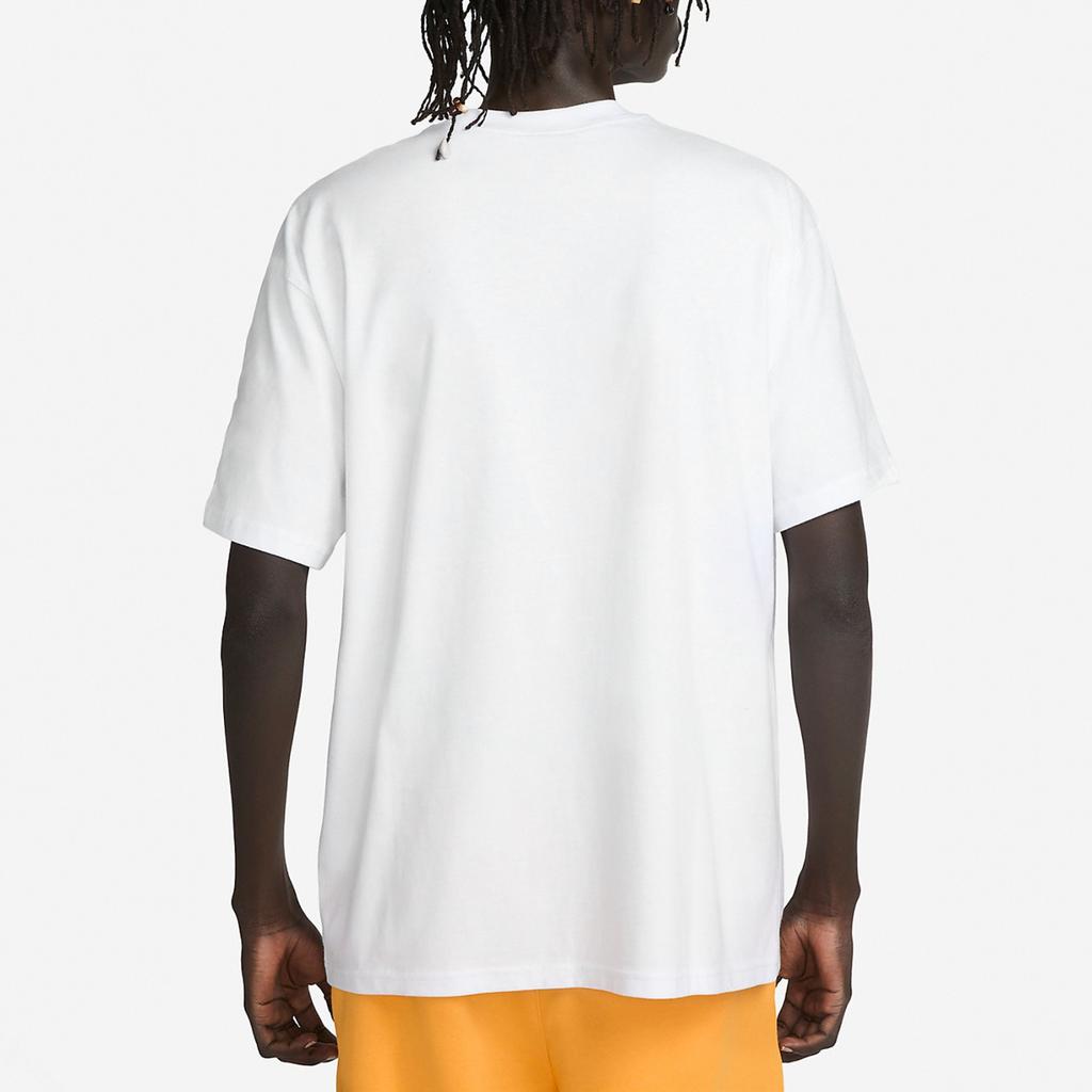 Nike Logo Print Round Neck Vintage Short Sleeve T-Shirt With Dropped Shoulders Men Tops White FD1323-100