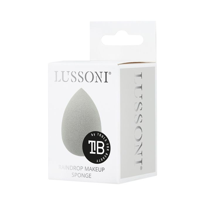 Éponge de Maquillage - Lussoni - Grey Raindrop - Souple - Sans latex - Application homogène