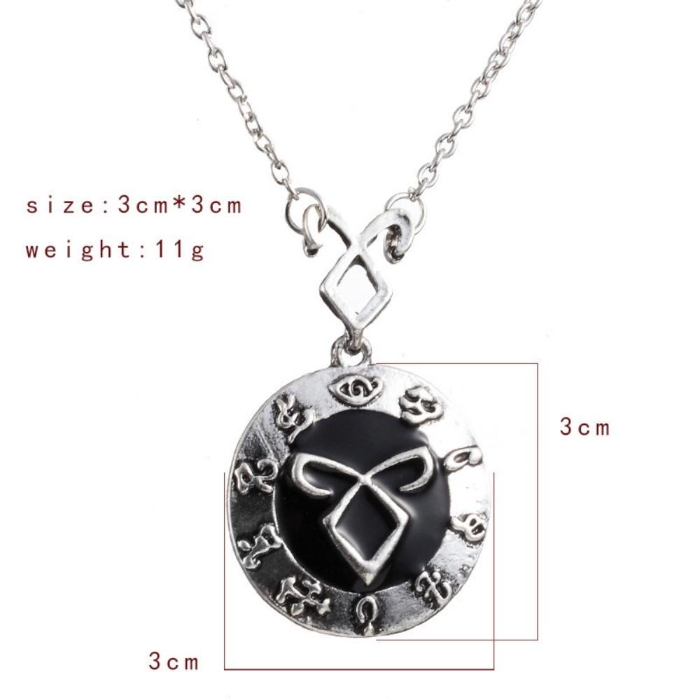 

Inspired The Mortal Instruments City of Bones Shadow Hunters Pendant Jewelry For Men Women Fashion Angelic Power Rune Necklace 50cm античный серебряного