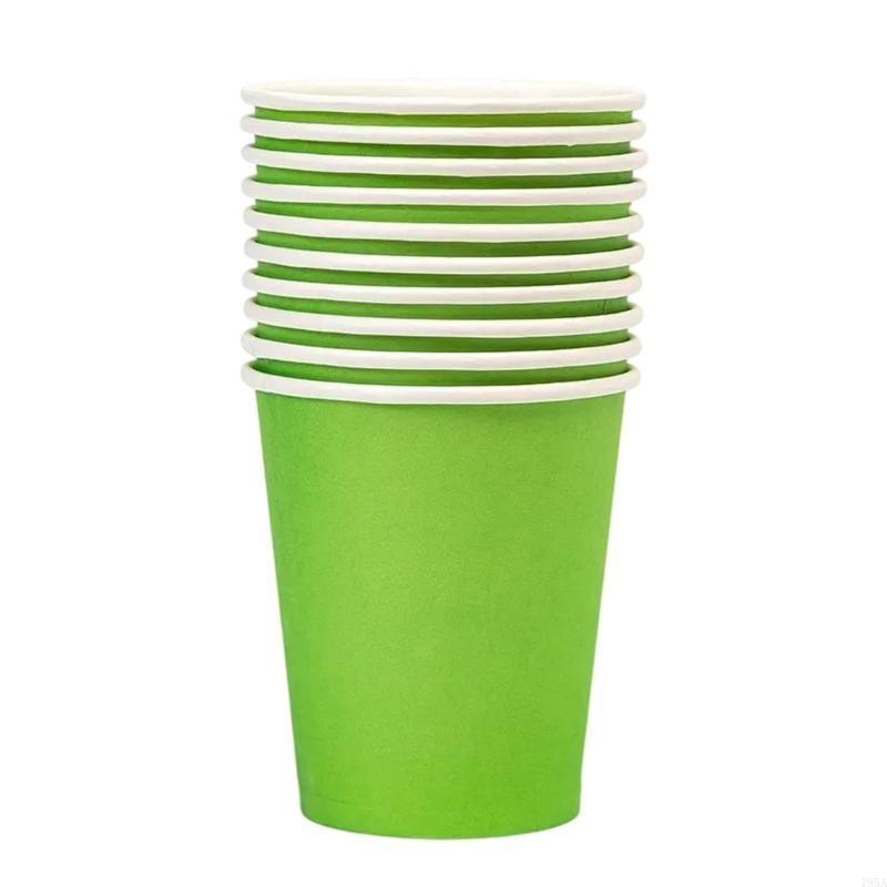 Pack Of 10 Disposable Single Wall Cups Hand Painted Drinking Cup Use Friendly Coffee Cups Durable And Leak Proof Design