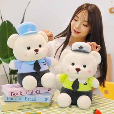 Bear Doll Police Bear Doll Uniform Police Officer Uniform Teddy Bear Plush Toy Girls Children Gift