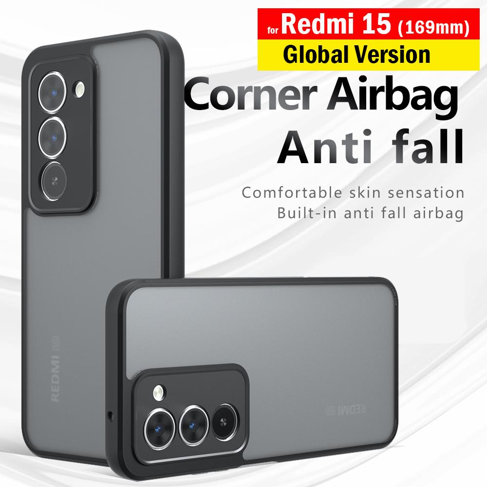 Cover for Redmi 15 Global Version (169mm) Case Ultra Thin Matte Translucent & Clear Full Protection Funda Capa