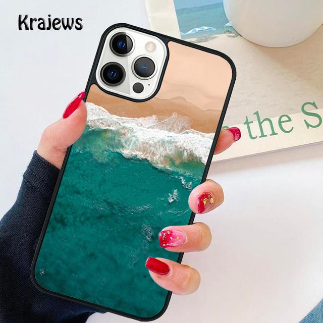 Blue Sea Ocean Waves soft Phone Case Cover For iPhone 17 Air 16 15 14 plus 12 13 pro max coque Shell Fundas