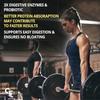 Carbamide Forte Vegan Protein Powder 500g - Plant Based Mango Protein with Multivitamins & Digestive Enzymes