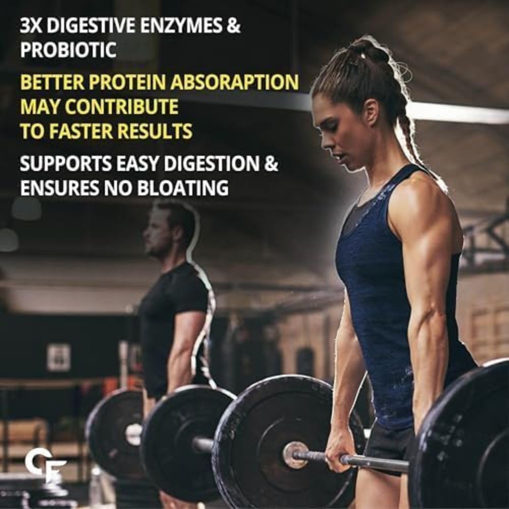 Carbamide Forte Vegan Protein Powder 500g - Plant Based Mango Protein with Multivitamins & Digestive Enzymes