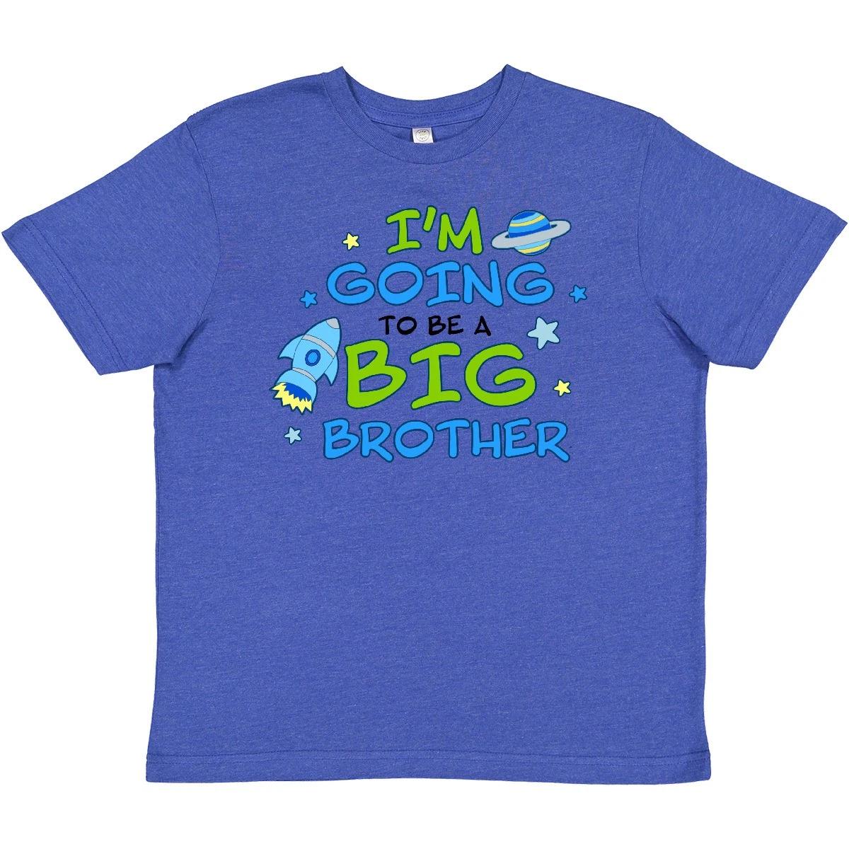 Inktastic Space Im Going To Be A Big Brother Youth kids boys T-Shirt Family Bro Planet Tee 130
