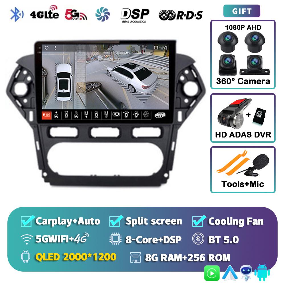 Android 14 Carplay For Ford Mondeo 4 2010 2011 2012 213 2014 Car Radio Multimedia Video Player Navigation Stereo GPS 2din Audio