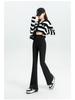 Women's High-Waist Fleece Flare Pants – Floor-Length, Loose Fit, Autumn/Winter Fashion