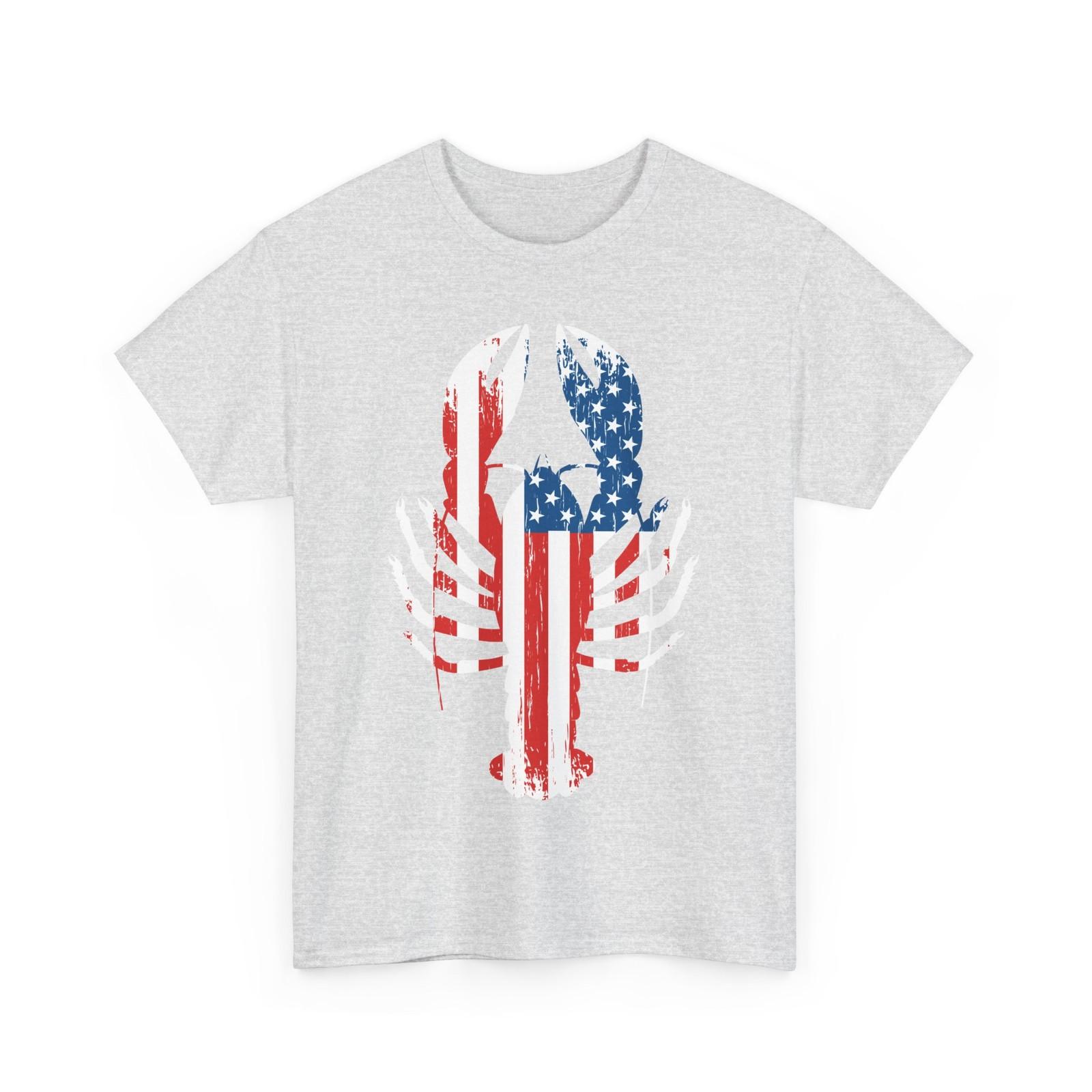 Crawfish American Flag T-Shirt, Crawfish Boil Sea Food Lovers Vintage Shirt XXXL