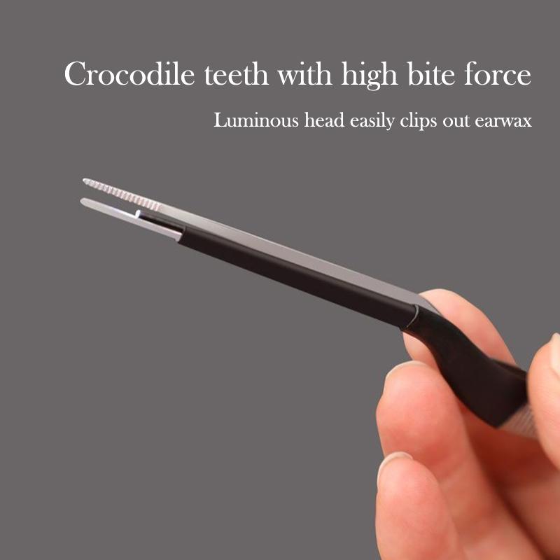 Kinder Ohrlöffel Leuchtende Ohrenschmalzpinzette Fortschrittliches Visuelles Zerumen Ohrstäbchen Haken Aufladen Ohrschaben Pro Reinigungswerkzeug