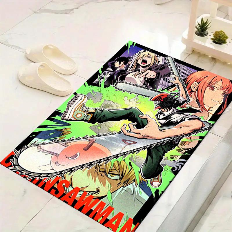 Chainsaw Man Carpet Rug for Living Room Bedroom Home Sofa Decoration,Kids play Non-slip Floor Mat
