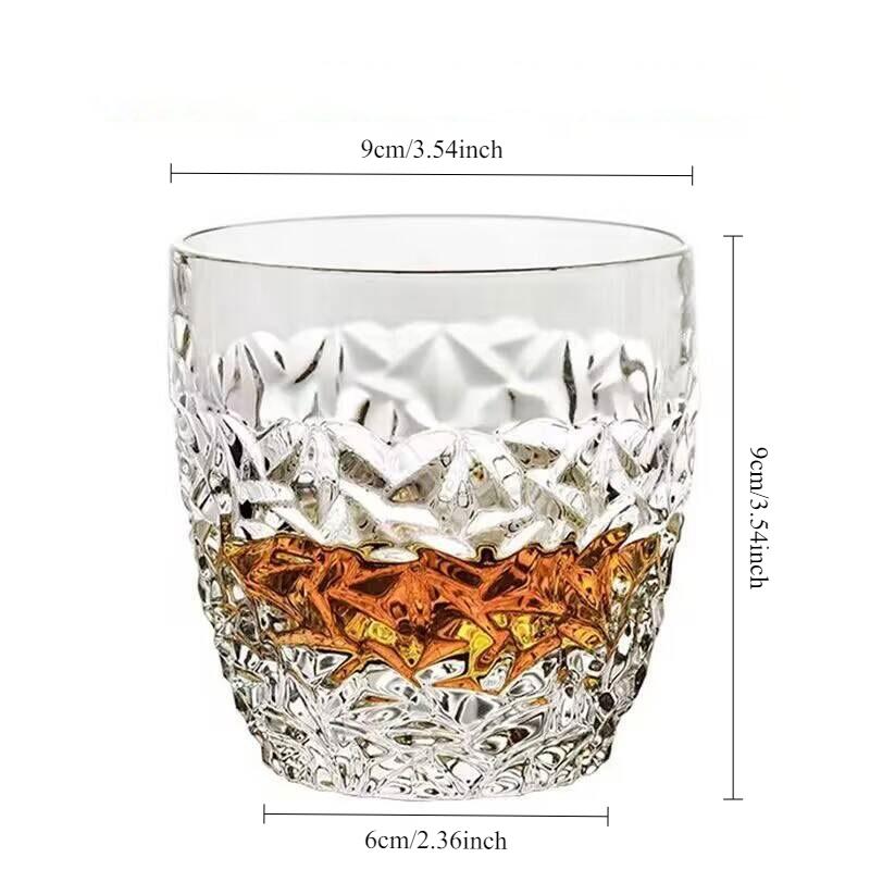 Christmas Gifts High-appearance-level Water Cups Creative Crystal Glass Beer Spirits Cups Bar Whisky and Foreign Wine Glasses