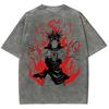 Maglietta da Uomo Anime Jujutsu Kaisen Vintage Manica Corta Per Uomo Donna Y2K Streetwear Top Abbigliamento in Cotone Lavato