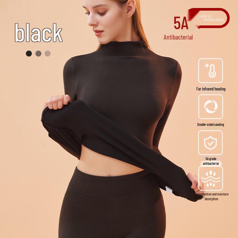 Женский термобельевой комплект с высоким воротником Mu Qingqing L-XXL