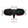 10Pcs 16mm to 4/7mm Tubing Connector Garden Flower Irrigation Water Adapter 6-Ways PE Tubing to 1/4'' Micro Hose Connector Joint