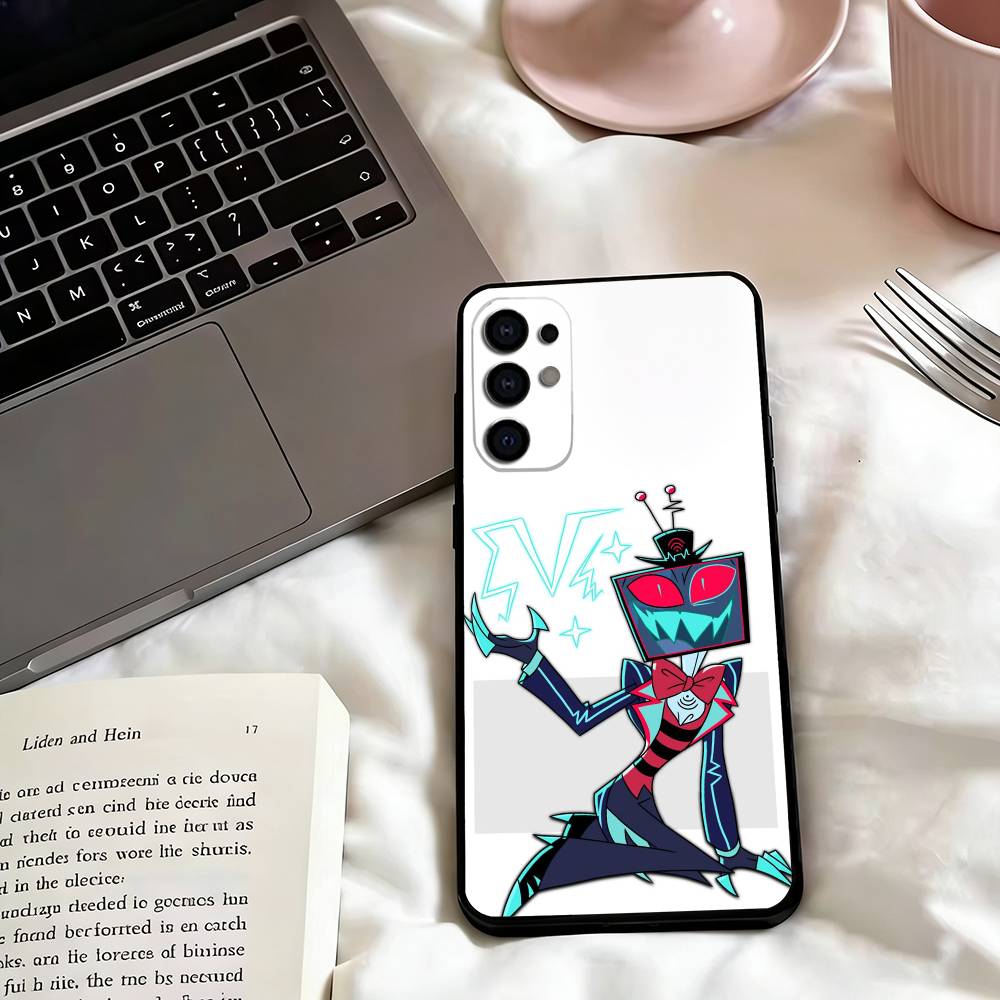 V-Vox H-Hazbin H-Hotel Phone Case Black Silicone Soft For Samsung S25,S24,S21,S22,S23,S30,Ultra,S20,Plus,Fe,Lite