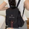 Backpack bag women's 2025 new summer Korean niche foreign style college style large capacity casual canvas schoolbag