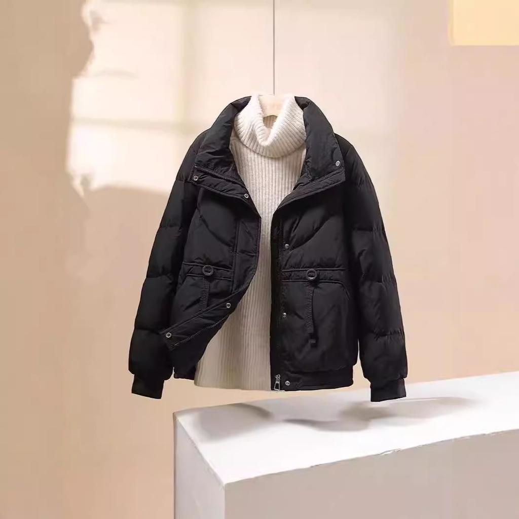 25 New Styles, Down and Cotton Jacket, Women, Winter Thick, Stand Up Collar, Casual Cotton Jacket, Loose, Cotton Coat Jacket, Simple Design
