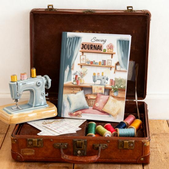 Sewing Project Journal Thick Paper Log Book for Daily Quilting & Stitching Records Personal Diary Project Notes Gift for Sewing Enthusiasts