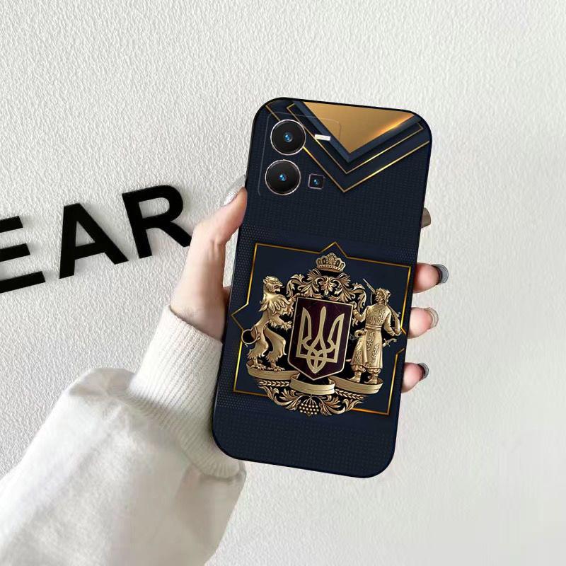 Telefon Fall für VIVO V21E V21 V23 V23E V2109 V20 V25e V25 V17 NEO X60 X80Pro X90 X80 Lite Ukraine Blume Funda fall Capa Zelle