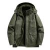 New Brand Men's Casual Jacket Fashion Thick Winter Parkas Male Fur Trench Overcoat Heated Warm Jackets Coats Parka Men