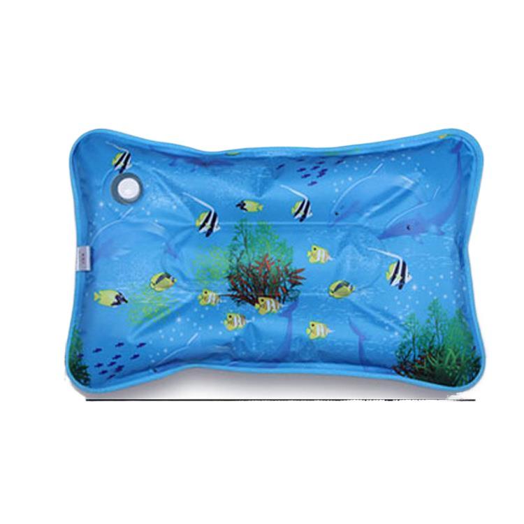 Inflatable Dual-Use Water Cushion: Summer Ice Pillow & Lumbar Support Backrest for Bath & Nap