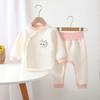 Jingqi Baby Autumn High-Waist Warm Cotton Clothes Set for Boys and Girls
