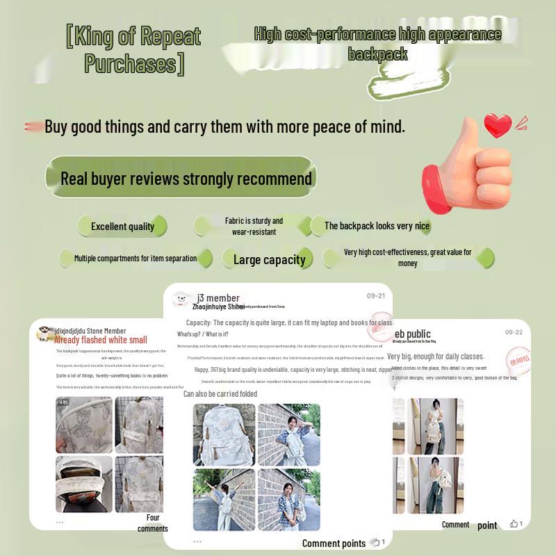 361° Lightweight Large Capacity School Backpack