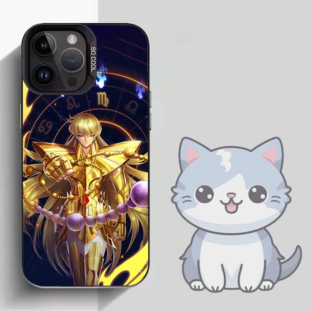

S-Saint Seiya S-Shaka gold Phone Case For iPhone 16,15,14,13,12,11,Mini,Pro,MAX Black Matte Shockproof Cover iPhone16promax