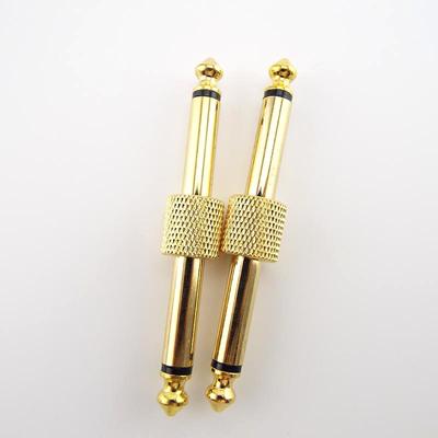 2 adet 6.35mm 6.5mm Erkek Jack Tak Mono Ses Adaptörü fiş konnektörü Gitar Efekt Pedallar Enstrüman Dönüştürme Yama Adaptörü