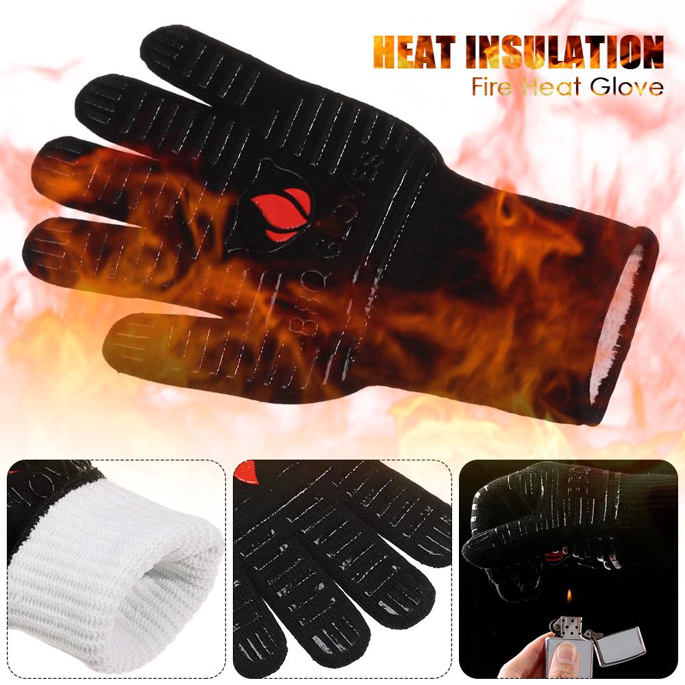 Heat insulation Log Burner Resistant Glove Fire-resistant Heat-resistant Glove Fire Heat Glove