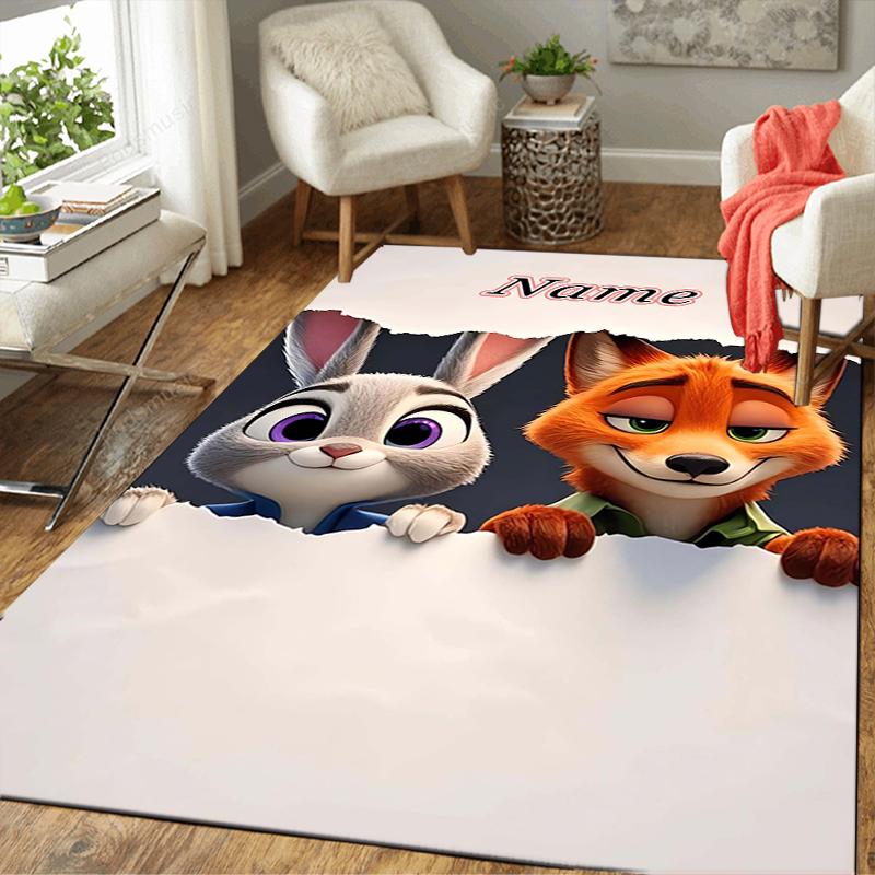 Custom 1Pc Zootopia Friendship Adventure Rug Office Carpet Indoor Outdoor Entrance Doormat Nonslip Soft And Comfortable Living Room D916369
