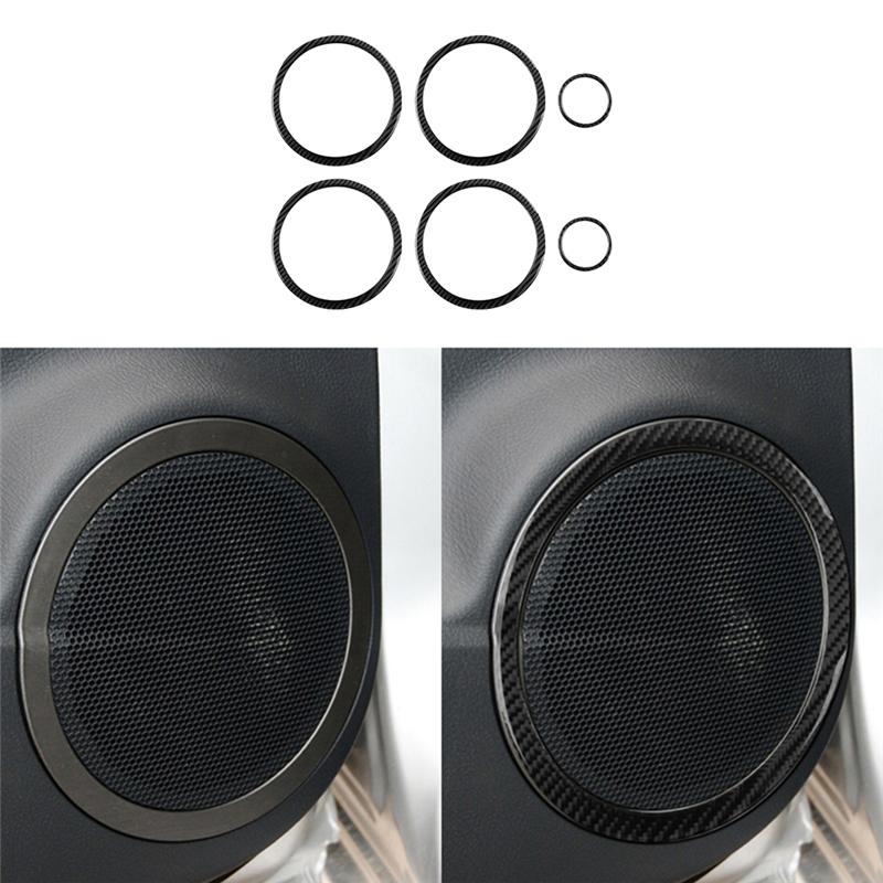For Toyota RAV4 Car Interior Button Panel Decoration Protection Carbon Fiber Sticker 2006-2012 Car Styling Accessories