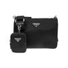 Prada Saffiano Multifunkční Odnímatelný Ramenní Popruh Tři v Jednom Nylonová Taška přes Rameno Brašna Crossbody Taška Taška přes Rameno 2VH113-064-F0002