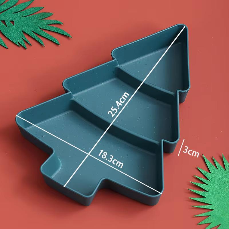 

Tree Shape Fruit Plate Wedding Festival Party New Year Table Decorations Snack Separate Meal Plates Kitchen Accessories