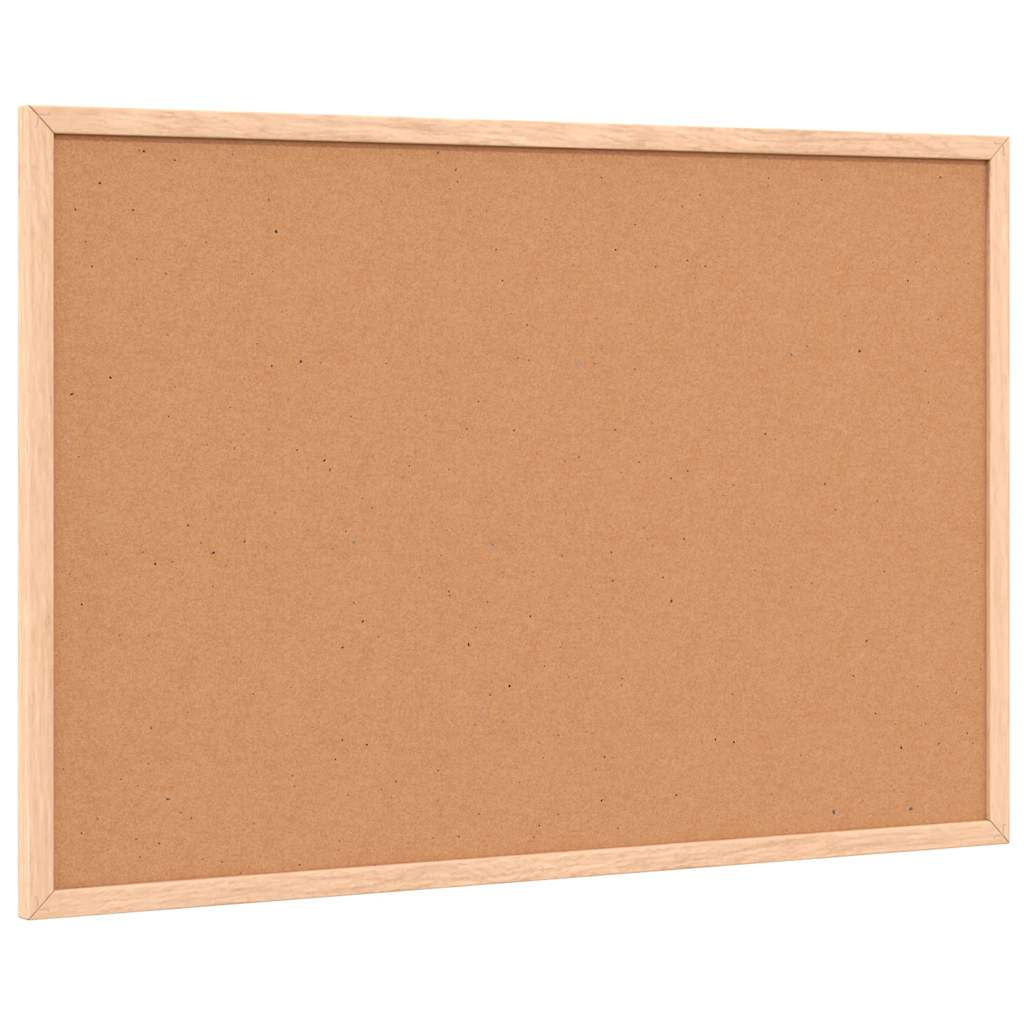 Cork Board with Solid Pine Wood Frame 60X40 Cm