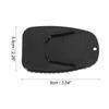 F FIERCE CYCLE Motorcycle Kickstand Pad Support Plate Pad Side Stand Extension Pad 4.5 X 4.3 Cm 2pcs Black