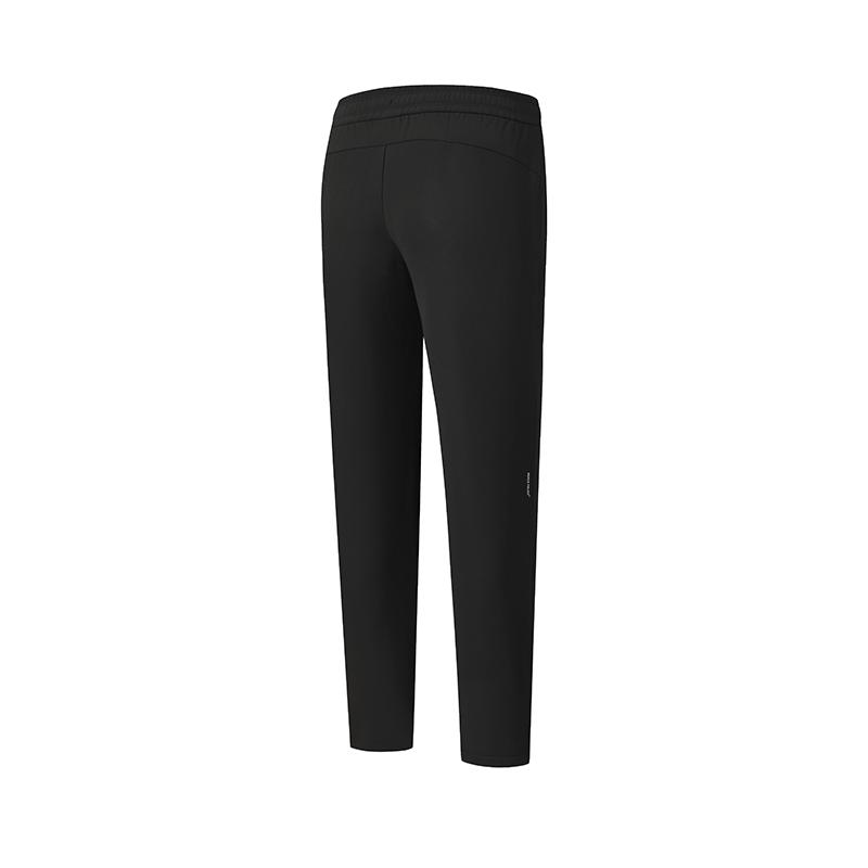 FILA Fleece Lined Classic Comfortable Versatile Knitted Sports Pants Women bottoms Deep-Black A11W611603FBK