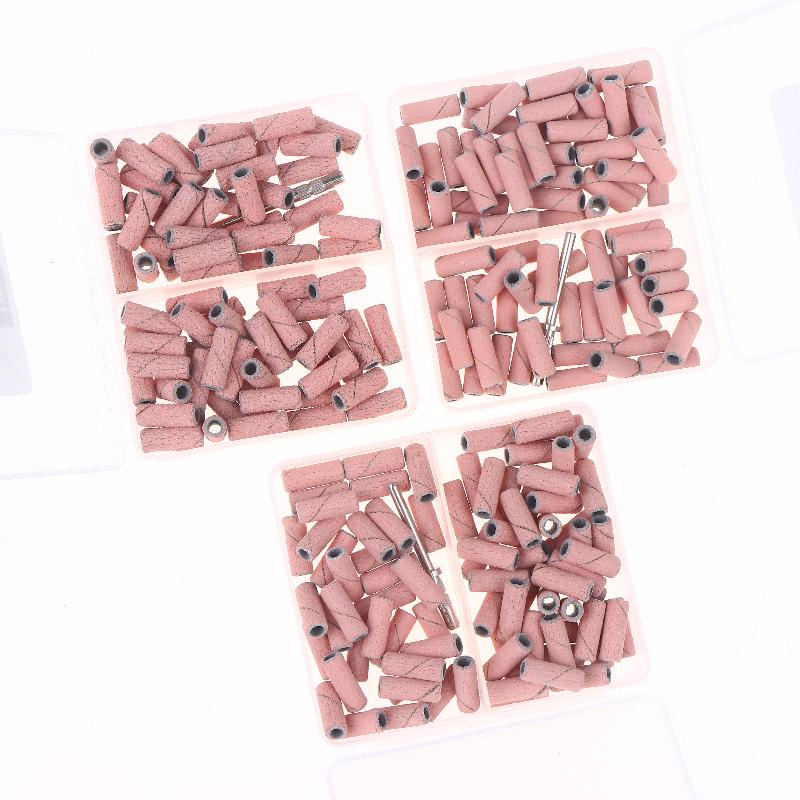 3.1Mm 80Pcs Mini Nail Sanding Bands Electric Machine Nail Drill Bits Acrylic Polish Remover Files Nails Accessory Tool