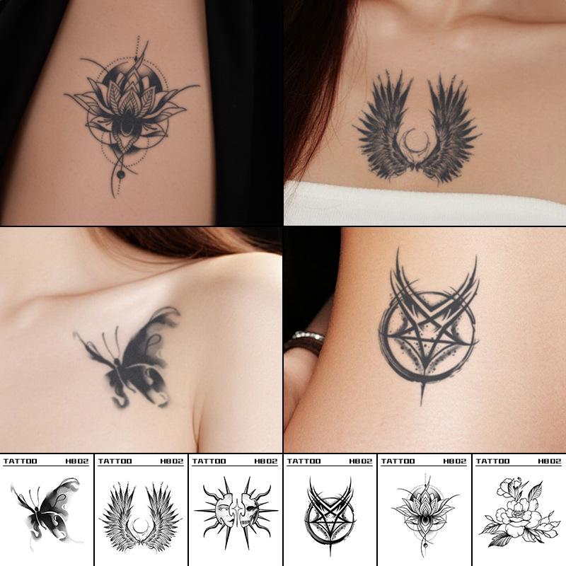 Cross-Border Fashion Herbal Tattoo Sticker - Waterproof, Long-lasting, Cool Designs for Hand and Shoulder