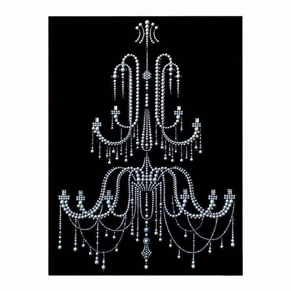 DIY Pearl Diamond Dots Paintings Picture Arts Craft with Frame 11.81x15.75in for Adults Beginners Gem Art