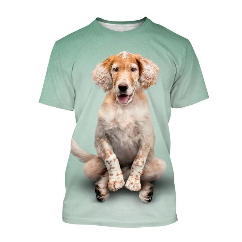 Sommer Lustiges T-Shirt Mit 3D-Aufdruck „Action Dog“ Für Herren, Streetwear, Mode, Lässig, Übergroßes T-Shirt Mit O-Ausschnitt Und Kurzen Ärmeln, Tees, Tops, Kleidung
