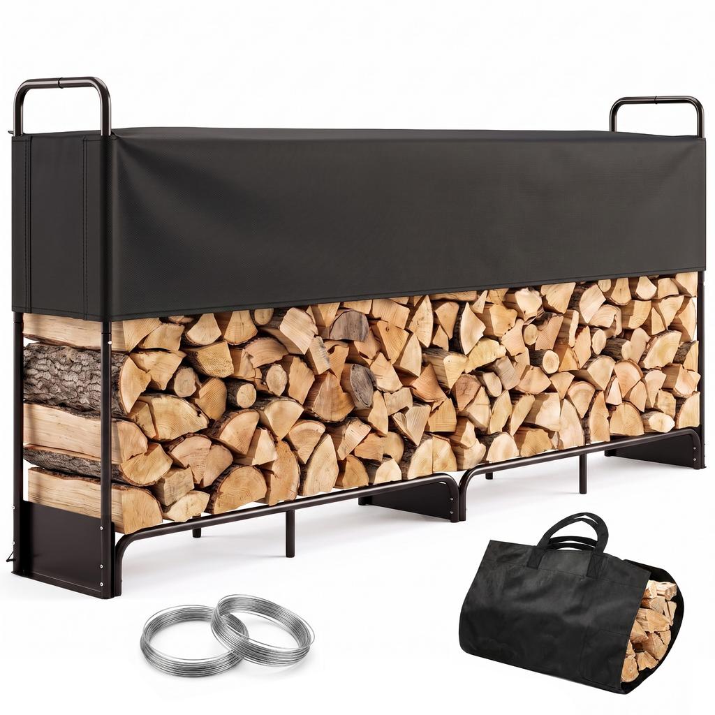 Galvanized Steel Indoor and Outdoor Gate with Oxford 600D Cover and Bag, 500 kg Capacity, Black