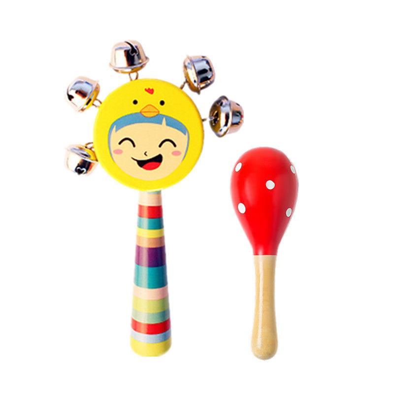 Newborn Baby Baby Soothing Rattle Grasp Training Toy Hand Bell Puzzle Early Education Hand Grip Gnaw Hand Grab