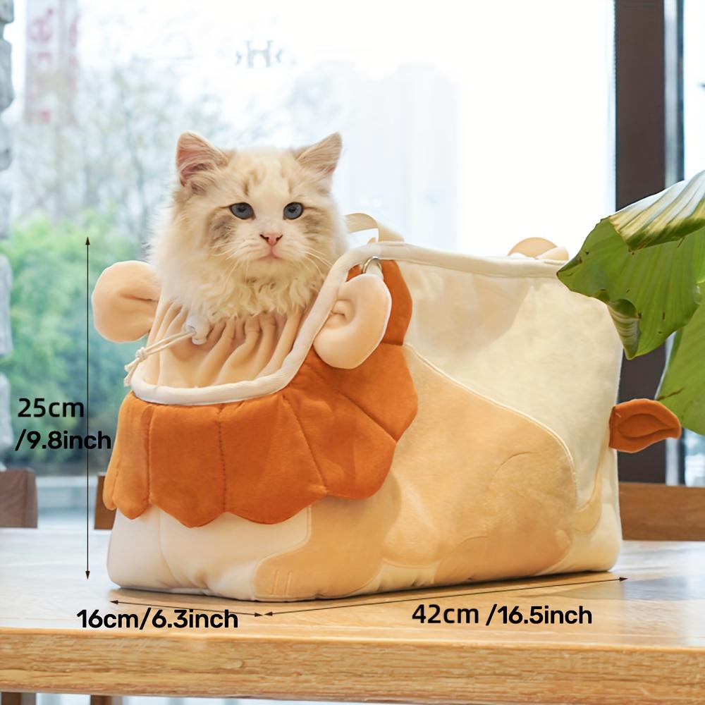 

Сумка-переноска Cute Lion Cat, портативная сумка для перевозки домашних животных для активного отдыха, рюкзак для кошек большой вместимости с плечевым ремнем The Lion
